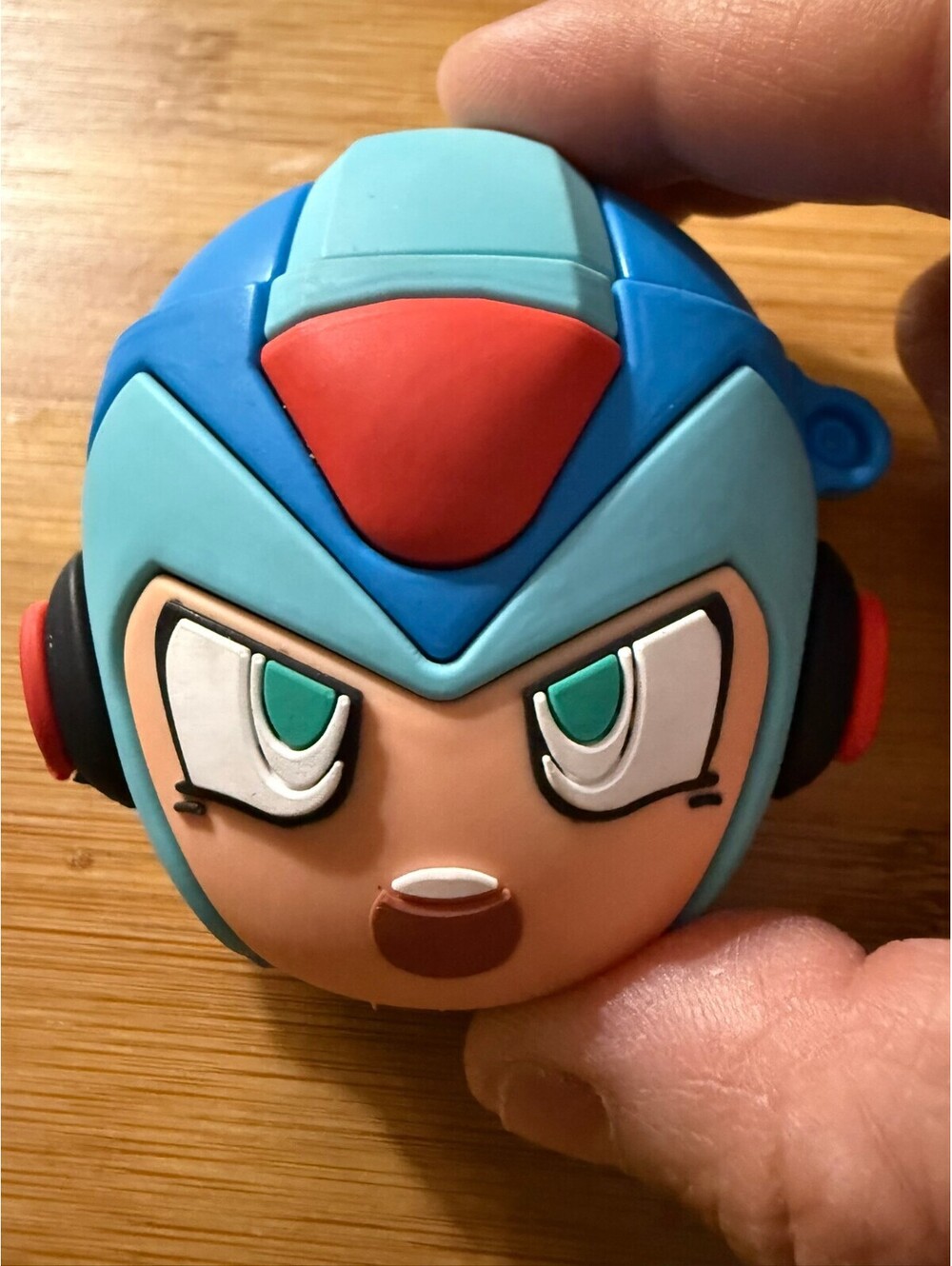 Mega Man Helmet Keychain Airpods gen 1 -2 case or bag charm